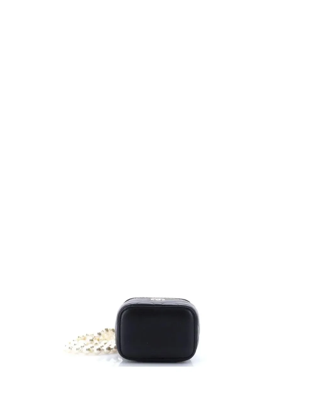 Chanel Vanity Case With Pearl Chain #241956C25B